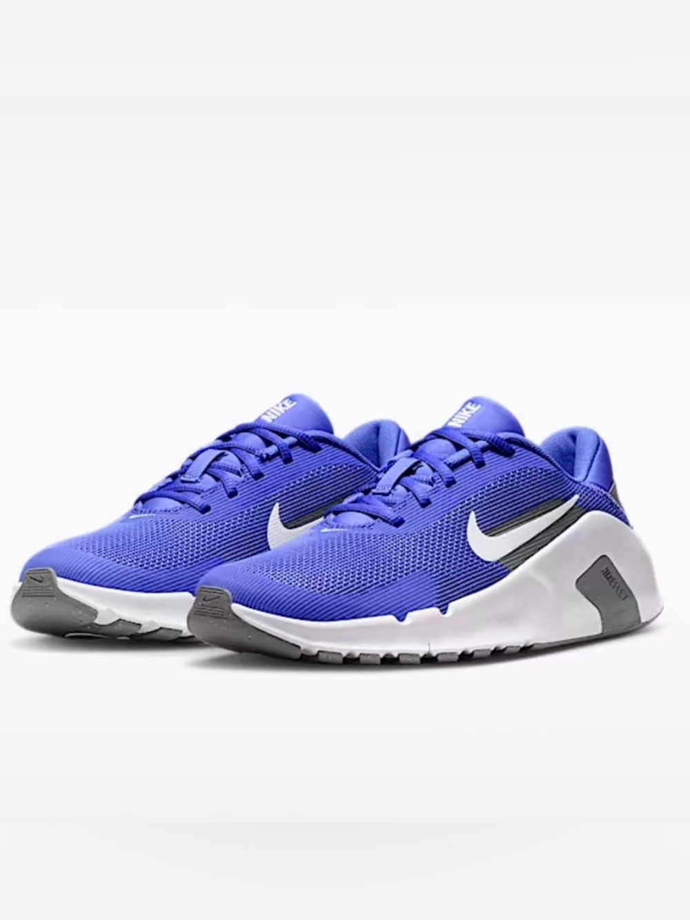 Nike Flex Train Purple Athletic Sneakers with White Swoosh